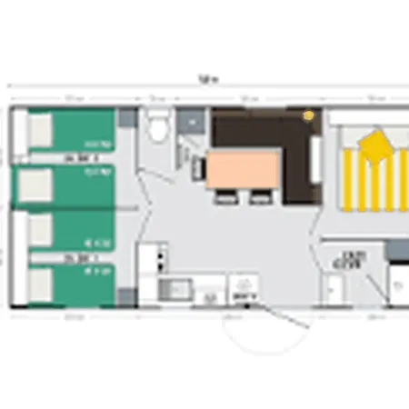Mobil-home Accueillant Animaux - 6 Pers. - Api-1-52-2627